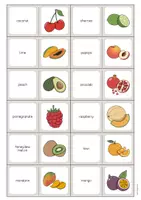 Vorschau - Stationenlernen - Fruits: Domino (Englisch) - Seite 3