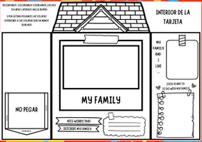 Vista previa - Unidades / Secuencias / Situaciones de Aprendizaje - TARJETA CASITA DÍA DE LAS FAMILIAS - página 2