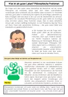 Vorschau - Arbeitsblätter - Philosophie: Was ist ein gutes Leben? - Seite 1