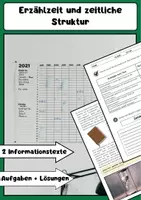 Vorschau - Arbeitsblätter - Erzählzeit und zeitliche Struktur - Deckblatt