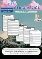 Vorschau - Arbeitsblätter - *Materialpaket* Die Bergpredigt: Teil 1-5 (Kl.9/10) - Seite 1
