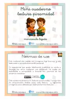 Vista previa - Hojas de trabajo - MINI CUADERNO LECTURA PIRAMIDAL MINÚSCULA - página 1