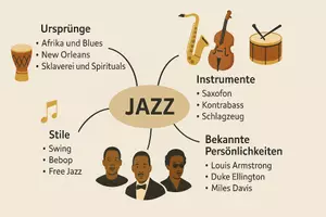 Vorschau - Arbeitsblätter - Arbeitsblatt "Jazz" + Onlineübung & MP3 + Mindmap + Infografiken - Seite 3