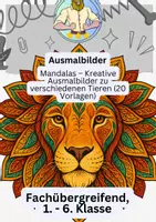 Vorschau - Mal- und Bastelvorlagen - Tier-Mandalas - Deckblatt