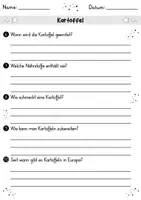 Vorschau - Arbeitsblätter - Kartoffel MEGABUNDLE - Wissenskartei, Lückentext, Steckbrief, Suchsel, Quizkarten - Seite 3