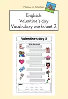 Vorschau - Arbeitsblätter - Valentine's day Worksheet 2 - Deckblatt
