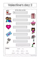Vorschau - Arbeitsblätter - Valentine's day Worksheet 2 - Seite 1