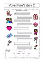 Vorschau - Arbeitsblätter - Valentine's day Worksheet 2 - Seite 2