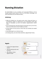 Vorschau - Arbeitsblätter - Breakfast: Running Dictation (Englisch) - Seite 1