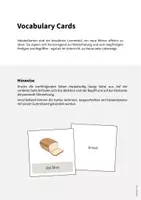 Vorschau - Mal- und Bastelvorlagen - Breakfast: Vocabulary Cards (Englisch) - Seite 1