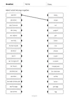 Vorschau - Arbeitsblätter - Breakfast: Draw the lines 3 (Englisch) - Seite 2