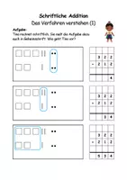 Vorschau - Arbeitsblätter - Schriftliche Addition (Übungen, Arbeitsblätter) - Seite 1