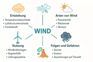 Vorschau - Arbeitsblätter - Arbeitsblätter zum Thema "Wind" + Lösung & MP3 + Mindmap + Infografik - Seite 2