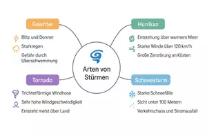 Vorschau - Arbeitsblätter - Arbeitsblätter zum Thema "Wie lassen sich Stürme wie Hurrikans, Tornados und Taifune unterscheiden?" + Lösung & MP3 + Mindmaps + Infografiken - Seite 3