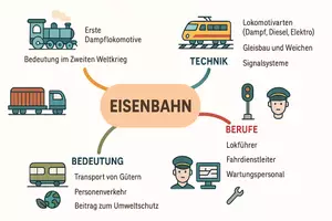 Vorschau - Arbeitsblätter - Arbeitsblatt zum Thema "Eisenbahn" + Onlineübung & MP3 + Mindmap + Infografik - Seite 3