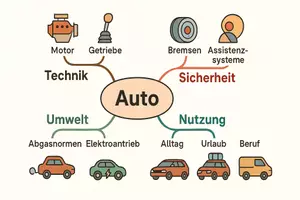 Vorschau - Arbeitsblätter - Arbeitsblatt zum Thema "Auto" + Onlineübung & MP3 + Mindmap + Infografik - Seite 3