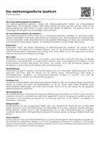 Vorschau - Arbeitsblätter - Das elektromagnetische Spektrum - Deckblatt