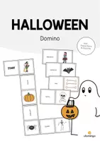 Vorschau - Stationenlernen - Halloween: Domino (Englisch) - Deckblatt