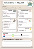 Vorschau - Anderer Materialtyp - Materialliste für die 1. Klasse - Seite 2