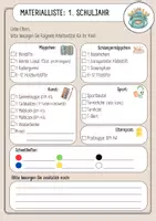 Vorschau - Anderer Materialtyp - Materialliste für die 1. Klasse - Seite 3