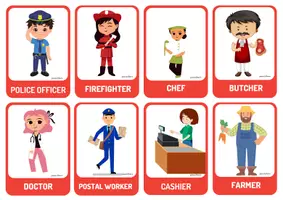 Vista previa - Unidades / Secuencias / Situaciones de Aprendizaje - Jobs and workplaces Flashcards - página 1
