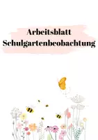 Vorschau - Arbeitsblätter - Materialpaket Einführungsstunden Schulgarten - Seite 1