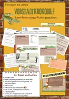 Vorschau - Stundenentwürfe - Einstieg "Vorstadtkrokodile" - Lese-Erwartungs-Plakat - Deckblatt