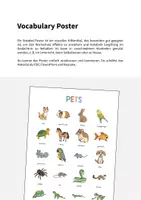 Vorschau - Poster - Pets: Vocabulary Poster (Englisch) - Seite 1