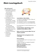 Vorschau - Arbeitsblätter - Lesetagebuch universell - Deckblatt