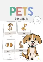 Vorschau - Spiele - Pets: Don’t say it! (Englisch) - Deckblatt