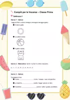 anteprima - Esercizi - COMPITI ESTIVI MATEMATICA E ITALIANO CL 1 - Pagina 2
