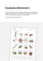 Vorschau - Arbeitsblätter - Spring: Vocabulary Worksheet 1 (Englisch) - Seite 1