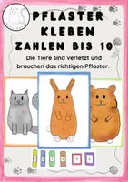 Vorschau - Spiele - Mathe-Spiel: Zahlen bis 10 mit Würfelbildern - Deckblatt