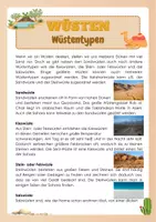 Vorschau - Arbeitsblätter - Wüsten - Wüstentypen - Seite 1