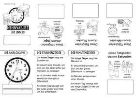 Vorschau - Arbeitsblätter - Faltbuch Zeitspannen - Uhrzeit - Uhr - Zeit - Merkheft - Seite 2