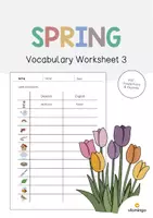 Vorschau - Arbeitsblätter - Spring: Vocabulary Worksheet 3 (Englisch) - Deckblatt