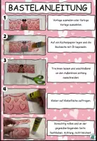 Vorschau - Mal- und Bastelvorlagen - Windlichter / Banderolen zu Muttertag, Valentinstag, usw. Bastelvorlage - Seite 1