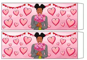 Vorschau - Mal- und Bastelvorlagen - Windlichter / Banderolen zu Muttertag, Valentinstag, usw. Bastelvorlage - Seite 3