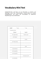 Vorschau - Arbeitsblätter - Football (soccer): Vocabulary Mini Test (Englisch) - Seite 1