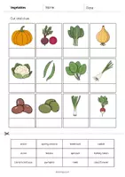 Vorschau - Arbeitsblätter - Vegetables: Cut and Glue (Englisch) - Seite 3