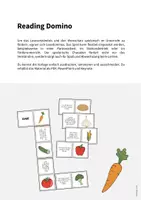 Vorschau - Stationenlernen - Vegetables: Reading Domino (Englisch) - Seite 1