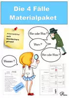 Vorschau - Arbeitsblätter - 4 Fälle -- Materialpaket - Deckblatt