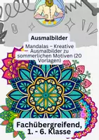 Vorschau - Mal- und Bastelvorlagen - Sommer-Mandalas - Deckblatt