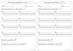 Vorschau - Arbeitsblätter - Schreibspaziergang Wörter mit Ö / ö - Seite 1