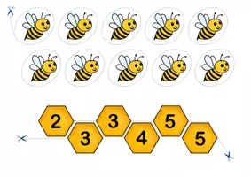 Vorschau - Arbeitsblätter - Rechnen mit Bienen - Addition und Subtraktion im ZR 0-5, 0-10 und 0-20 - Seite 2