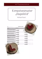Vorschau - Anderer Materialtyp - Kompetenzraster Nagelbilder - Werken - Deckblatt