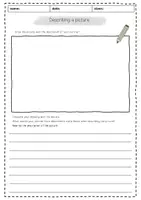 Vorschau - Arbeitsblätter - Worksheet, Describing and drawing a picture - Seite 3