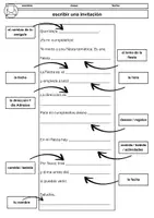 Vorschau - Arbeitsblätter - escribir una invitación / eine Geburtstagseinladung schreiben - Deckblatt