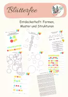 Vorschau - Arbeitsblätter - Entdeckerheft: Formen, Muster und Strukturen - Deckblatt