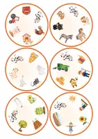 Vorschau - Stationenlernen - 🐮🐷🐑 Bauernhof Finde den Zwilling Spot it Dobble® - Seite 2